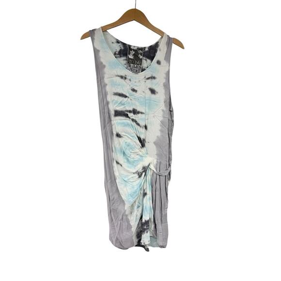 Young Fabulous & Broke Dresses & Skirts - Young Fabulous Broke Tinsley Knot Twist Dress Tie Dye Swim Cover Stretch Large